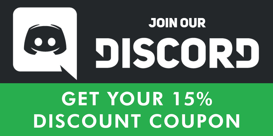 Join our Discord and get your 15% discount coupon!